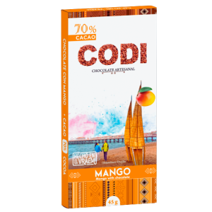 Codifresh Ld Chocolate artesanal con mango al 70% (45 g) - Codi - Fresh2go