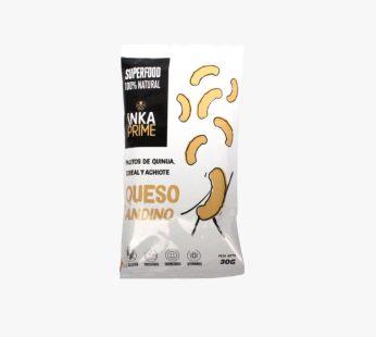 Chizitos de quinua, cereal y achiote c/ queso andino (30 g) – Inka Prime