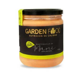 Mantequilla de maní 100% natural (450 g) – Garden food